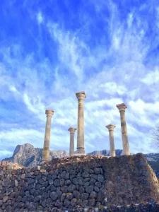Finca Casa Sant en Soller en Mallorca columnas clásicas